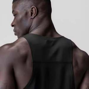 Camiseta sin mangas para entrenamiento de gimnasia para hombre, ropa deportiva transpirable y de secado rápido que absorbe la humedad - Product Image 4