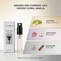 Échantillon C2U OEM, logo personnalisé, marque privée, vente en gros, mini-parfum pour femmes, 3 ml, parfum floral vintage à la vanille
