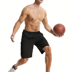 Pantalones Cortos Deportivos Básicos para Hombre, de Malla, para Gimnasio, Correr, Fitness, Playa, Baloncesto, Cintura Media, Holgados, con Logotipo Personalizado - Product Image 1