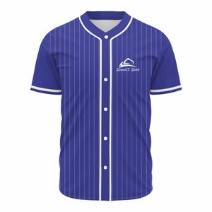 Diseño personalizado botón completo camisetas de béisbol transpirable impreso ropa deportiva para hombres - Product Image 1