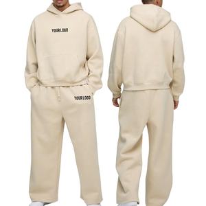 Conjunto de chándal de terciopelo con bordado personalizado OEM, chaqueta y pantalones de terciopelo, chándal de lujo de terciopelo grueso de 400 g/m² - Product Image 4