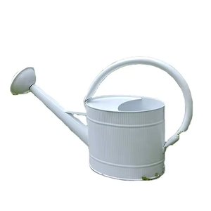 Arrosoir en métal fini rustique avec poignée pour jardin intérieur plantes d'extérieur fournitures d'eau au look vintage - Product Image 2