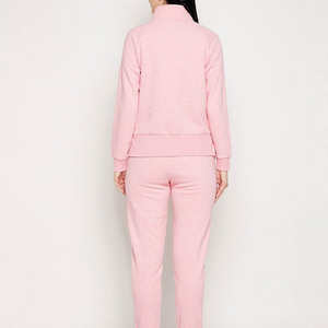 Conjunto Deportivo Informal de Manga Larga para Mujer, Nuevo Estilo 2026, 100% Algodón con 450 gsm - Product Image 2