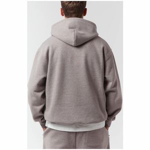 Ensemble de survêtements de sport à la mode pour hommes, sweat à capuche imprimé à motif uni et pantalon à capuche - Product Image 6