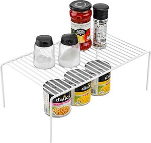 Manufacture Stackable <strong>Large</strong> White Metal Wire Storage <strong>Rack</strong> Freezer Cabinet Organizer Shelf Rustproof <strong>Spice</strong> Shelves <strong>Rack</strong> - Product Image 1