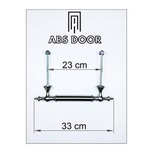 Puerta de Acero ABSDOOR, Modelo Moderno Ambidiestro, Brazo de Acero Inoxidable de 33 cm, Fácil Instalación para Hoteles, Apartamentos y Villas - Product Image 2