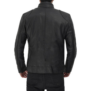 Chaqueta de Cuero para Hombre, Diseño Personalizado OEM, Chaqueta de Cuero PU, Chaqueta de Cuero Vintage Personalizada para Hombre - Product Image 2