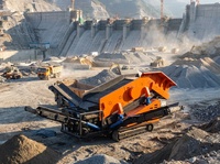 Cribleuse circulaire mobile mini Upsen Uyk221 avec technologie de vibration haute fréquence pour le traitement des minerais