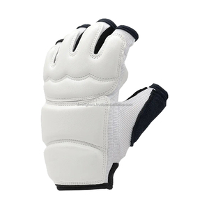 Custom Made Leather MMA Boxing Gloves Breathable Non-Slip Lightweight Adjustable Wrist Strap Half Finger/Fingerless Hook Loop - Product Image 2