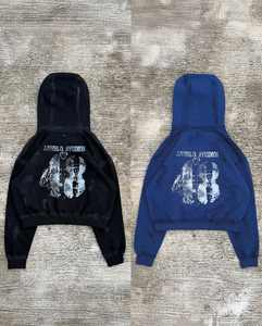 Sweat à capuche ERD haute qualité poids lourd 100% coton surdimensionné ERD imprimé High Street sweats à capuche et sweat-shirts pour hommes - Product Image 1