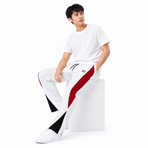 Custom Sports <b>Trousers</b> <b>Elastic</b> <b>Waist</b> Side Pocket Straight Leg Color Block Training Jogger men's pants Wholesale Bulk Supplier - Product Image 3