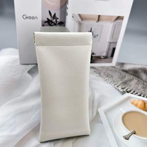 Estuche para Gafas de Sol de Cuero PU con Logotipo Personalizado, Bolsa de Almacenamiento de Gafas de Primera Calidad para Hombre y Mujer, Bolsa para Gafas de Sol de Cuero PU Personalizada OEM - Product Image 4