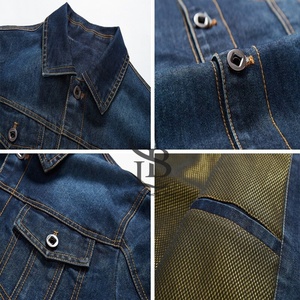 2025 Vintage en détresse Denim vestes pour hommes haute qualité plaine jean vestes nouvelle mode en gros hiver saison vente en ligne - Product Image 3