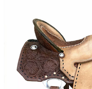 Juego de sillas de montar de cuero genuino de primera calidad, combinación perfecta para carreras de inglés de resistencia occidental para montar a caballo - Product Image 5