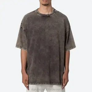 Logotipo personalizado 100% algodón de peso pesado de punto Regular Fit cuello alto correr gran tamaño Fitness gimnasio camisa nuevo diseño entrenamiento deportes - Product Image 1