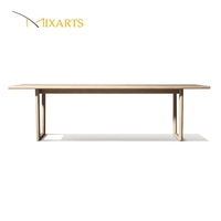 Vente directe usine – Table de salle à manger longue en teck massif, personnalisable, moderne et durable, pour extérieur (villa, plage, hôtel, jardin)