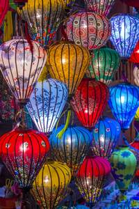 Hoi An Silk Lantens Linternas de seda de bambú a buen precio para Decorativo L04 - Product Image 6