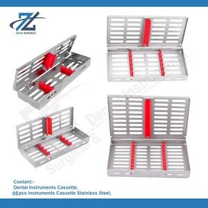 Caja de estante de casetes de instrumentos quirúrgicos dentales con fuente de alimentación manual 3 uds instrumentos restaurativos para esterilización - Product Image 2