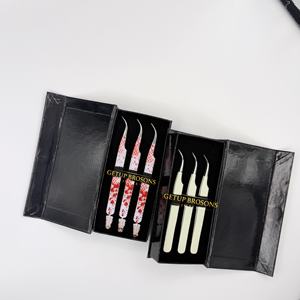 Herramientas para Pestañas de Acero Inoxidable Antimagnéticas y Antiestáticas con Puntas Lisas/Serradas/Dentadas de 10 mm de Longitud - Product Image 1