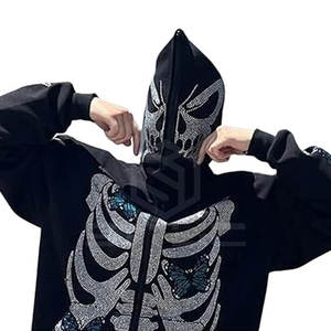 Streetwear Best Selling <b>Rhinestone</b> <b>Hoodies</b> Top Quality Design Your Own <b>Hoodies</b> For Men In Stock - Product Image 5
