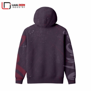 เสื้อฮู้ดสวมหัวผ้าคอตตอนโพลีเอสเตอร์ฤดูหนาวผ้าหนา260ก. เป็นมิตรต่อสิ่งแวดล้อมสำหรับผู้ชาย2025 - Product Image 6