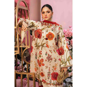 Colección Eid 2025 de Maria B, MPT-2607-A-TC-1268, Blusa de Chifón, Colección Primavera/Verano - Product Image 3