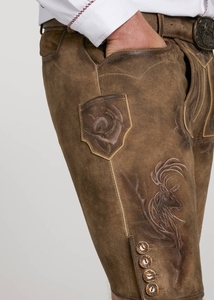 Auténtico alemán bávaro clásico Lederhosen invierno OEM diseños personalizados corto largo para hombres Casual bordado no tejido Niño - Product Image 3