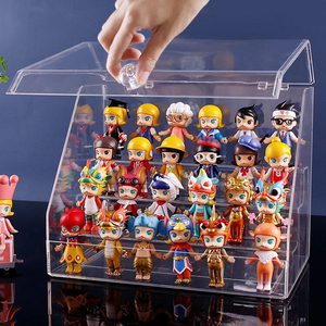 Wholesale Custom Cube <b>Clear</b> <b>Acrylic</b> Display Rack Compartments Convenient for Showcase with Removable Feature Display <b>Box</b> - Product Image 1