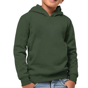 Sudadera con Capucha Juvenil Personalizada OEM, Sudadera de Forro Polar Verde Oliva, Sudadera Cruzada para Niños, Capucha de Seguridad, Venta al por Mayor de Fábrica, MOQ Bajo, Ropa al por Mayor - Product Image 1