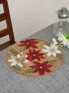 แผ่นรองจานทำด้วยมือแบบอินเดียผ้าทอ - Product Image 2