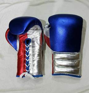 Customized Logo Leather Boxing <b>Gloves</b> Different Sizes for Outdoor Training-Private Manufacturer - Product Image 1
