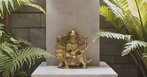 2,7 pulgadas latón Durga Idol religioso hindú decoración del hogar escultura y estatua - Product Image 3