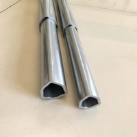 Certificado ISO9001 45 #   Tubo de Acero Hexagonal Estirado en Frío de Precisión 2x0.2" para Transmisión de Alto Torque para Eje PTO de Tractor, Tamaño Personalizado
