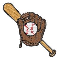 Écussons brodés personnalisés pour gants de baseball, vente en gros, fabricant en vrac, badges thermocollants pour bâtons de softball