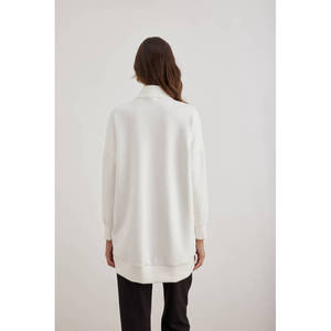 Blusa de Punto Estampada con Cierre de Cremallera, Estilo Casual para Primavera y Otoño - Product Image 5