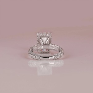 แหวนหมั้นเพชรที่โตขึ้นในห้องปฏิบัติการเพื่อ14KT ทองชุบทองแหวนผู้หญิงที่ได้รับการรับรองสไตล์เก๋ไก๋เก๋ไก๋เก๋ไก๋แบบคลาสสิก - Product Image 3