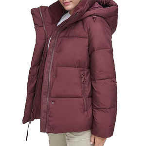 Chaqueta Bomber Casual para Mujer, Fabricada en Pakistán, Talla Grande, Relleno de Algodón, Invierno, Tejido de Lona, Botones, Transpirable - Product Image 3