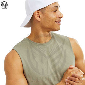 Débardeur pour homme, différents designs, polyester/coton, haute qualité, logo personnalisé, respirant, séchage rapide, style sportif, marque personnalisée - Product Image 3