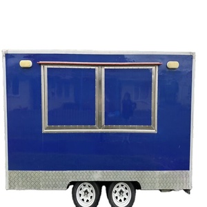 Carrito móvil de cocina completa para barbacoa, camión de comida para aperitivos y café con comida rápida, helado, perritos calientes hechos de aluminio duradero a la venta - Product Image 1