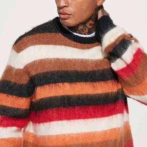 Hot Selling Customizable Front Printed Crewneck Pullover Men's Winter <b>Sweater</b>-Anti-Wrinkle Wool/Cashmere Knitted Long Sleeve - Product Image 5