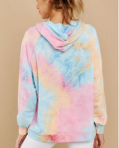 Precio al por mayor impreso sublimación chándal Tie Dye transpirable ligero 100% algodón Top Trending Tie Dye mujeres chándal - Product Image 3