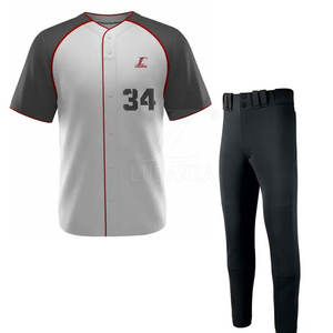 Uniforme de baseball personnalisé avec logo, haute qualité, grande taille, léger, respirant, prix abordable pour unisexe - Product Image 1