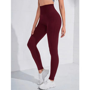 Leggings de yoga taille haute pour femmes grandes tailles, solides, écologiques, confortables, shorts de sport performants, style décontracté, sans couture - Product Image 6