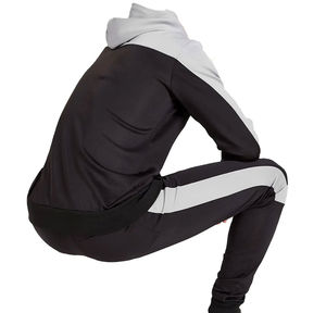100% algodón personalizado Delgado personalizado moda ajustado impreso negro gimnasio chándal para hombres ropa deportiva ropa de sudor dos piezas deporte en blanco - Product Image 3
