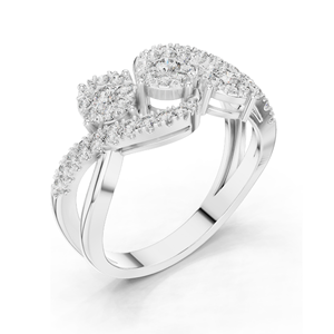 Anillo de Diamante de Laboratorio de 0.622 CT para Mujer, Claridad VVS-VS EF, Oro de 18KT, 14KT, 10KT y Plata 925, Oro Rosa, Amarillo y Blanco - Product Image 4
