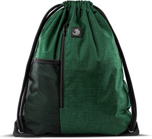 Mochila con cordón vintage personalizada de alta calidad con forro de nailon y bolsillo de malla con cremallera bolsa con cordón - Product Image 1