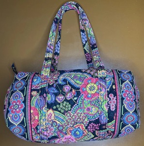 Bolsa de Lona Acolchada de Algodón con Cierre, de Lujo, Casual, de Alta Calidad, Tamaño de Equipaje de Mano, con Estampado en Bloques, para Fin de Semana, Yoga, Deporte, Duradera - Product Image 2