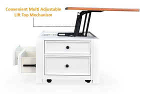 COLECCIÓN AMERICAN MESA DE CENTRO ELEVADORA DE MADERA - Product Image 3