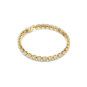 Bracelet tennis en moissanite taille brillant ronde 6,2 carats en argent sterling 925, bijoux de luxe pour mariée, 7 pouces, fournisseur en gros - Product Image 4
