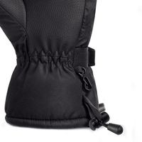 Gants de ski isolés thermiquement, chauffants électriquement, imperméables, à doigts entiers, avec sangle de poignet réglable, pour l'hiver, le snowboard, unisexe, robustes